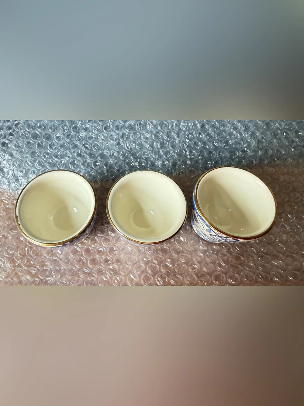 vintage West German ceramic double-sided egg cup, manufactured by Vestare